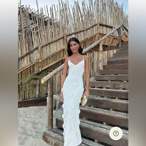 SUKI Crochet Maxi Dress NWT size S